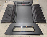 Capot de camionnette Tundra 6,5 pieds à bas prix, en aluminium, avec porte verrouillable, rail supérieur, étanche et anti-poussière, pour pick-up