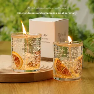 Bougie aromathérapeutique en cire de gel de fleurs séchées, diffuseur de parfum créatif en verre, <span class=keywords><strong>ornement</strong></span> pour la maison, huile essentielle pour la chambre à coucher - Product Image 2