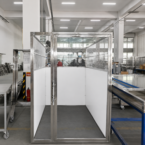 Commercial Veterinary Dog <b>Run</b> Kennel System Stainless Steel Pet Recovery Cage dog boarding kennel for <b>Animal</b> Hospital Pet Hotels - Product Image 5