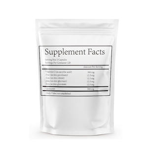 HUAQING OEM Quercetina de Zinco com Vitamina C Extrato de Sophora Japonica Cápsulas Embalagem em Saco Suporte Completo ao Sistema Imunológico para Homens e Mulheres - Product Image 2