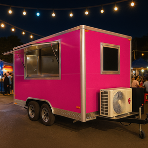 Food Truck Standard Completamente Attrezzato <span class=keywords><strong>per</strong></span> Hot Dog, Carrello Mobile <span class=keywords><strong>per</strong></span> <span class=keywords><strong>Gelati</strong></span> in Vendita, Rimorchio Concessione <span class=keywords><strong>per</strong></span> Crepe USA - Product Image 1