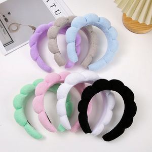 Serre-tête rembourré en éponge en forme de nuage pour femme, bandeau antidérapant pour le haut du crâne, style doux, accessoire capillaire pour fête, mariage, cadeau - Product Image 2