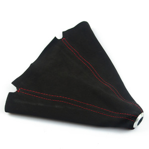 Poyracing Gear <b>Shift</b> <b>Knob</b> Cover Black Universal Manual Transmission Car With Blue Stitching - Product Image 3