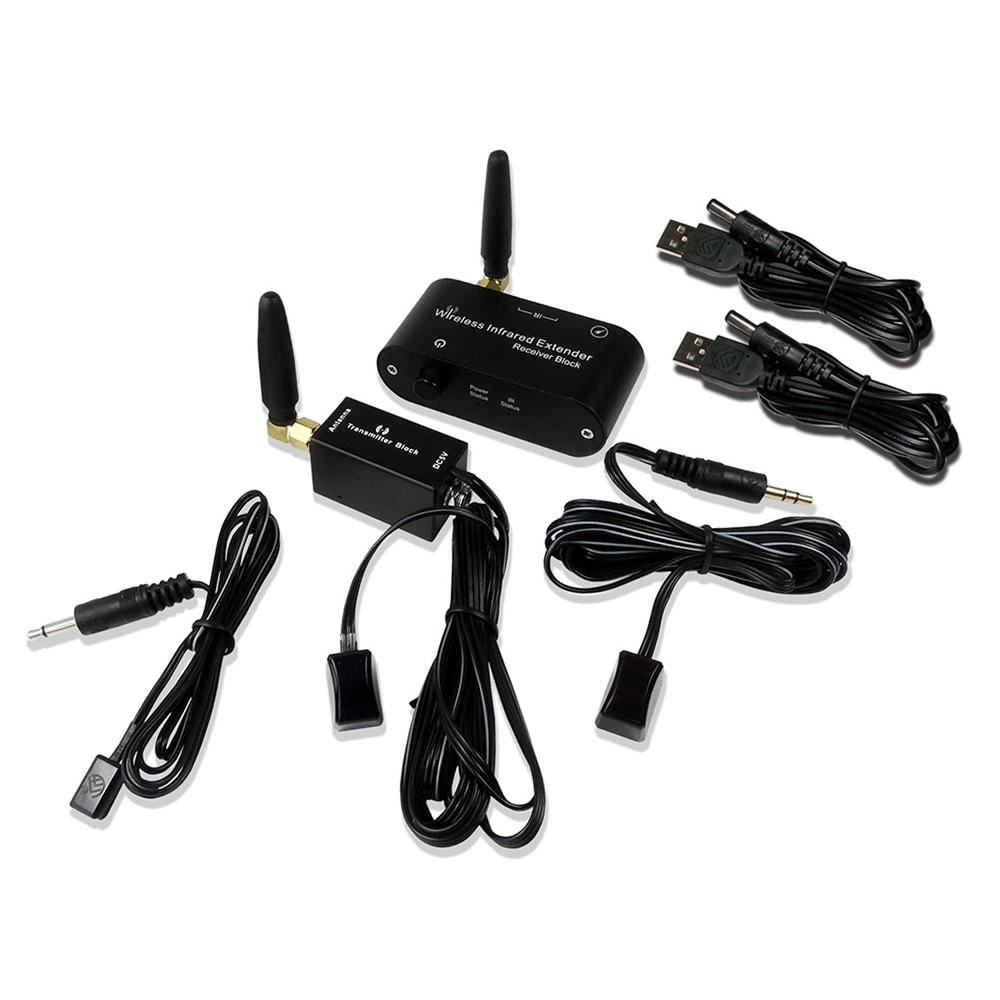 Комплект беспроводного ИК-ретранслятора RF/комплект удлинителя инфракрасного пульта дистанционного управления, Защитите кабельную коробку от видимости, без проводов