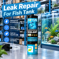 Scellant en silicone imperméable pour la réparation d'aquariums, répare facilement et rapidement les petits fissures et les fuites de joint sur site