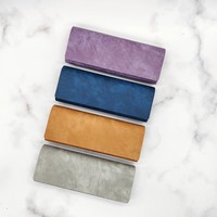 En stock – Nouveau modèle HYLXY de la marque HY – Étui rigide rectangulaire haut de gamme fait main à motif uni pour lunettes – Vente en gros