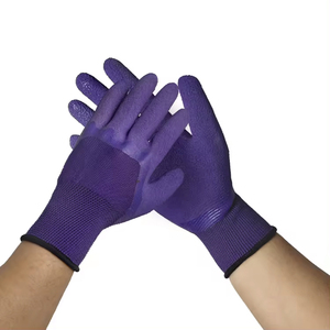 Más barato de nylon PU recubierto de látex largo dieléctrico de seguridad industrial de goma HB <span class=keywords><strong>guantes</strong></span> de seguridad para el trabajo - Product Image 3