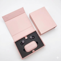 Boîte cadeau magnétique vert sauge de luxe avec insert en mousse noire pour gadgets technologiques haut de gamme et boîte de présentation pour influenceurs et médias