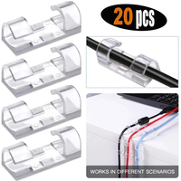 Auto-adhésif fil organisateur ligne câble boucle Clips pince Table mur fixateur attache support sur données téléphone ligne enrouleur