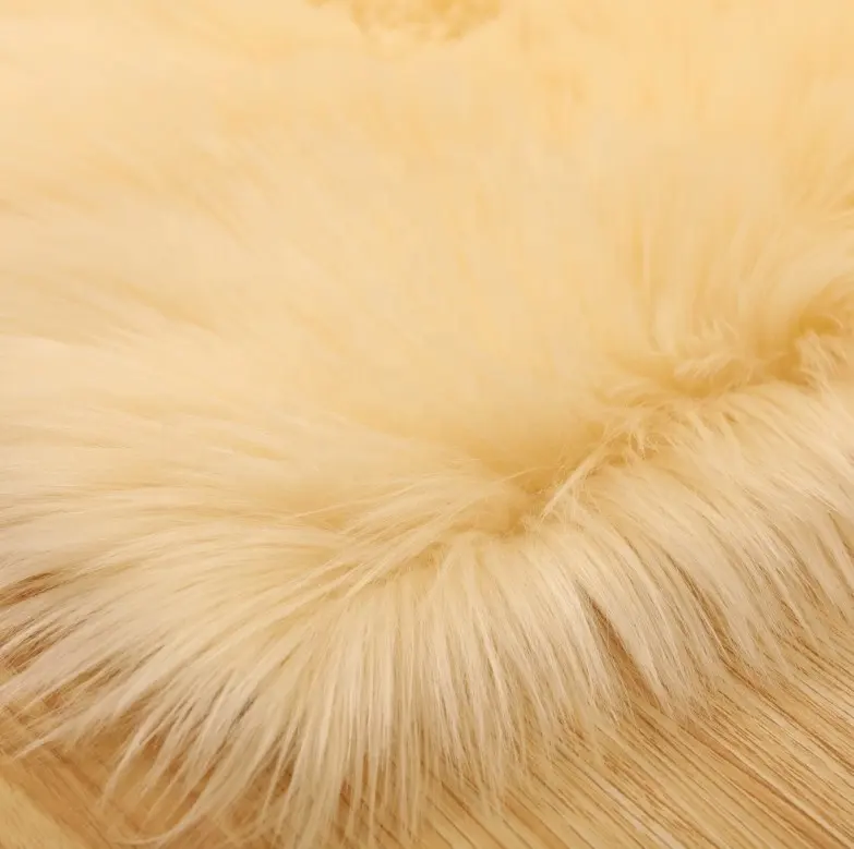 Sang Trọng Ins Hàng May Mặc Thủ Công Mỹ Nghệ Đồ Chơi Mềm Tóc Dài Giả Lông Nhiều Màu Da Cừu Vải Lông Thú Giả