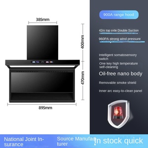 Campana Extractora de Cocina con Control Táctil y por Voz, 7 Formas de Control, Chimenea de Acero Inoxidable, Clase de Eficiencia Energética A+++, Diseño en Forma de 7 - Product Image 4