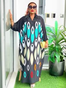 Ramadan musulman caftan Abaya Robe femmes Dubaï robes élégantes africain en <span class=keywords><strong>mousseline</strong></span> de soie Maxi Robe grande taille Boubou Robe <span class=keywords><strong>Djellaba</strong></span> Femme - Product Image 3