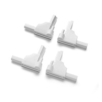 Porte de douche sans cadre en forme de L à 180 degrés, mur à verre, porte de douche pivotante, charnière de douche en alliage de zinc