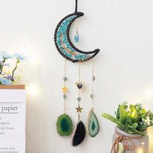 Decoración De Verano Cesta Pared Negra Redonda Tejida <span class=keywords><strong>Arbol</strong></span> Macrame Diy Plana Arte Jardin Vistas Para <span class=keywords><strong>El</strong></span> Hogar Gancho Boho - Product Image 5