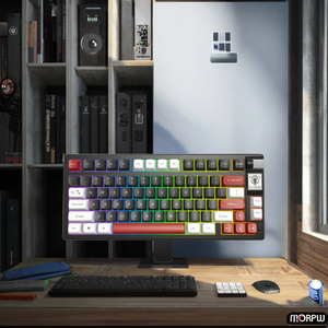 Teclado mecánico personalizado con interruptor rojo, batería de 4000mAh inalámbrica para Bluetooth, 79 teclas, teclado, teclas mecánicas - Product Image 2