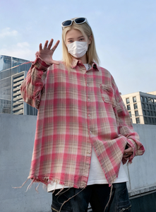 100% Tinh Khiết Cotton Pháp Retro Áo Sơ Mi Cho Nam Giới Phụ Nữ Tùy chỉnh-Thực hiện Với Mỹ Phá Hủy Rửa Dòng Chảy Mô Hình Cho Mùa Xuân - Product Image 6