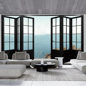 <span class=keywords><strong>Porte</strong></span> <span class=keywords><strong>pliante</strong></span> moderne en aluminium de style français, nouvelle <span class=keywords><strong>porte</strong></span> accordéon en verre pour <span class=keywords><strong>patio</strong></span>, portes coulissantes, <span class=keywords><strong>prix</strong></span> d'usine pour l'intérieur de villa - Product Image 6