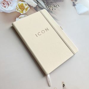 Cuaderno de Tapa Dura de Cuero PU con Páginas en Blanco <span class=keywords><strong>para</strong></span> Interiores, Personalizable al por Mayor, <span class=keywords><strong>para</strong></span> Promoción Empresarial, Encuadernación Cosida, 192 Páginas - Product Image 4