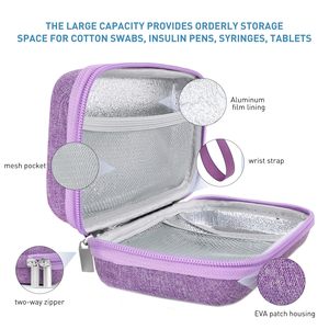 OEM Service Insulin <b>Cooler</b> Travel Case with Ice Packs Temperature Display TSA Approved Medication <b>Cooler</b> for Insulin Pen - Product Image 6