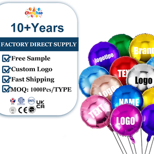 18 Inch Custom Round <strong>Foil</strong> <strong>Balloons</strong> Wholesale Helium <strong>Balloon</strong> Printing With Logo Company Name For Advertising Party Decor - Product Image 1
