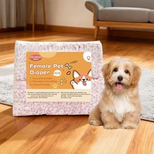 Disposable Super Absorbent Breathable Dog <b>Diapers</b> for Female Dogs in Heat - Product Image 1