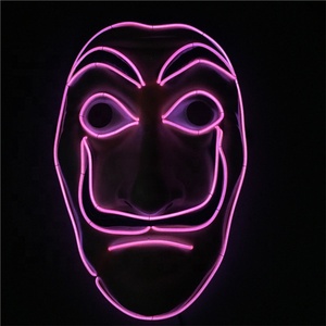 Plus Populaire Effrayant LED Fête Halloween Lueur Allument Masque Réaliste - Product Image 2