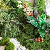 Plante artificielle en mousse verte en pot, haute simulation, en nylon, pour bricolage, artisanat, jardinières décoratives, centres de table de mariage