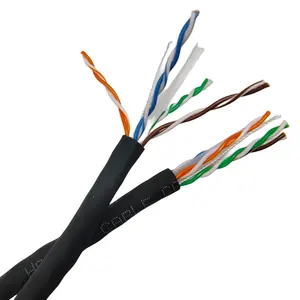 305m Belden up color negro flexible resistencia a la flexión de alta velocidad UTP Cat6 cable de red