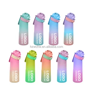 Bottiglia di acqua di vendita calda 650ml di pittura smerigliata BPA free tritan bottiglia d'acqua di plastica sapore con baccelli sapore
