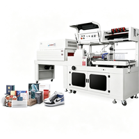 Machine d'emballage automatique pour boîtes et livres, scelleuse en L pour film POF/PVC, machine de thermoscellage et d'emballage rétractable