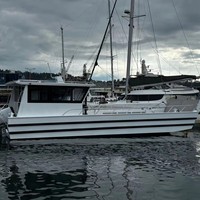 Bateau de travail en aluminium de 36 pieds (11 m) avec une capacité de 6 tonnes, bateau de travail, bateau pour sauter d'île à île, barge de cargaison, embarcation de débarquement à vendre