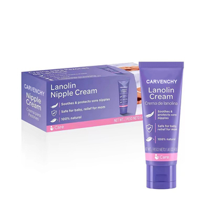 Baume pour mamelons apaisant à base de plantes, marque privée, <span class=keywords><strong>lanoline</strong></span>, sans danger pour les mères allaitantes, crème pour mamelons naturelle pour l'<span class=keywords><strong>allaitement</strong></span>, OEM/ODM - Product Image 1