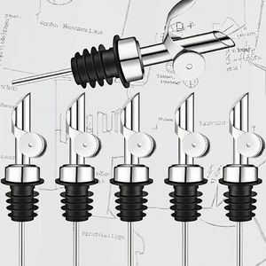 <span class=keywords><strong>Bouchon</strong></span> <span class=keywords><strong>de</strong></span> <span class=keywords><strong>bouteille</strong></span> <span class=keywords><strong>de</strong></span> <span class=keywords><strong>vin</strong></span> en acier inoxydable réutilisable avec ouverture/fermeture automatique <span class=keywords><strong>pour</strong></span> sauce soja et huile comestible KTV Bar - Product Image 3