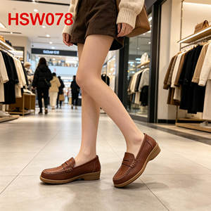 CXT, Zapatos Mocasines de Estilo Slip-On para Uso Diario, para Hombre y Mujer, Color Marrón Oscuro, para Caminar por la Ciudad, Tacón Bajo, Tallas 27-47, Zapatos Náuticos Clásicos HSW078 - Product Image 1