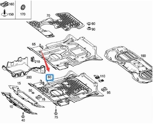 Motor OEM 1665200723 debajo de la placa de algodón para BENZ <span class=keywords><strong>MB</strong></span> GL/ML/GLE/<span class=keywords><strong>GLS</strong></span> W166 - Product Image 4