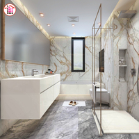 Piedra artificial de alta calidad en tamaño grande para suelo de pared a precio económico Panel de porcelana Suelo de pared antideslizante Tamaño personalizado