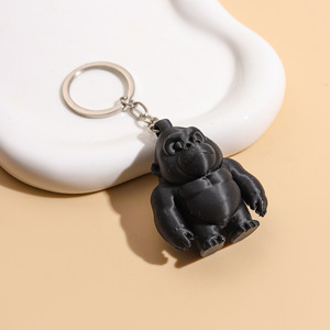 Llavero de gorila, colgante de mono para mochila, colgantes de animales de brazo largo para bolso, decoración para llaveros, regalos de cumpleaños para adultos y niños - Product Image 3