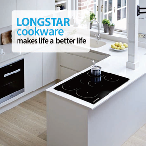 Table de cuisson électrique encastrable LONGSTAR de haute qualité à 4 brûleurs, surface en verre lisse, céramique, 6000W, usage commercial et hôtelier, garantie 1 an - Product Image 4