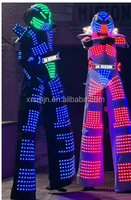 Ensemble de costumes de performance robot LED de haute qualité, lumineux, pour la danse de salon et les soirées en boîte de nuit
