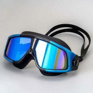 แว่นตาว่ายน้ำ Waspo รุ่น G1001 สำหรับผู้ใหญ่ แบบ Unisex ป้องกันฝ้า HD แฟชั่นสำหรับสายตาสั้น กรอบใหญ่ เลนส์ซิลิโคน PC ผลิตในจีน - Product Image 1