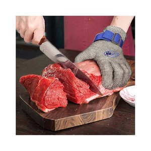 Guantes de Acero Inoxidable A9 para Cortar Carne NMsafety, Guantes de Malla para Carnicero, Fabricante de Guantes para Contacto con Alimentos - Product Image 1