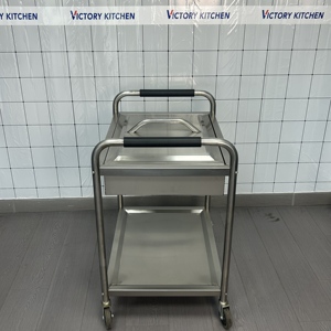VICTORY KITCHEN Chariot de service commercial et chariot à condiments en acier inoxydable pour restaurants mariages restauration-Fabriqué en Chine - Product Image 3