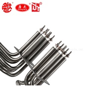 Tubes chauffants électriques personnalisés Datang, lot de 6 pour poêle à air chaud 220V, construction métallique haute température, garantie 2 ans