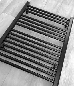 Sèche-serviettes en acier pour salle de bain, chauffe-serviettes électrique, étagère à serviettes, porte-serviettes - Product Image 5