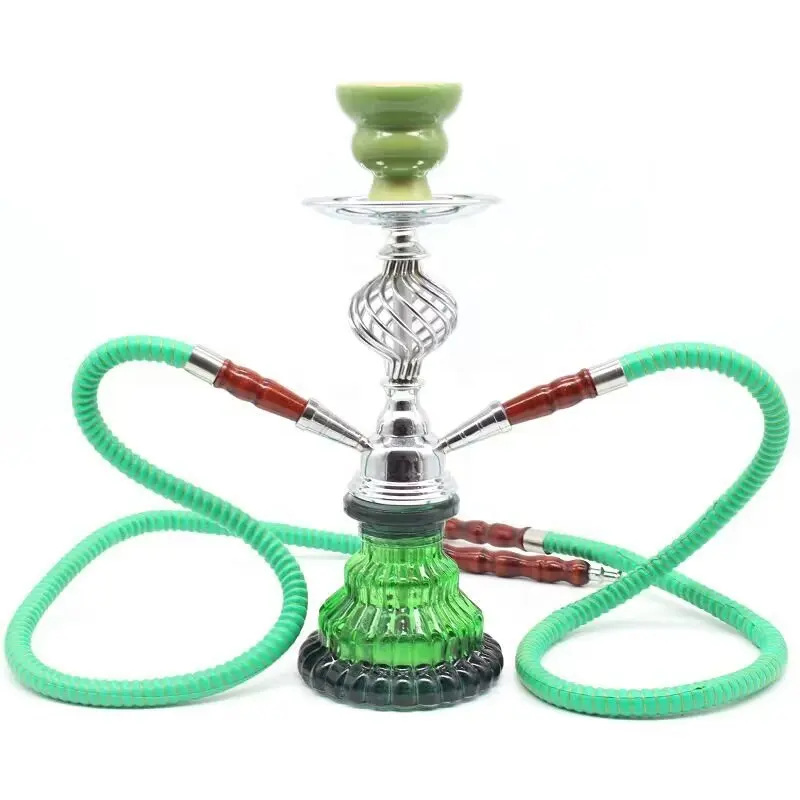 Pipa air bar Arab kaca hookah pipa ganda filter shisha KTV rasa buah arang asap set hookah penuh