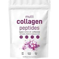 Poudre de peptides de collagène multi-sources nourrie à l'herbe avec biotine, vitamine C et acide hyaluronique pour la peau, les cheveux, les ongles et les articulations 454g Vente en gros