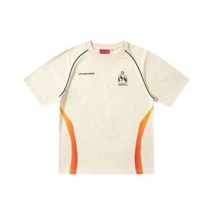 Camiseta de manga raglán con estampado DTG, camisetas 100% de algodón con tuberías, camiseta elegante para hombre - Product Image 1