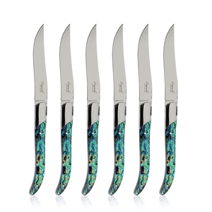 Ensemble de couteaux à steak Laguiole avec fourchettes - 6 pièces, 5 pouces, couteaux à steak professionnels à lame droite, ensemble de couverts à steak de qualité supérieure - Product Image 4