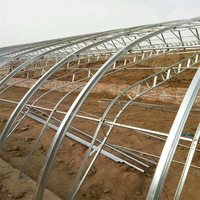 Serre en plastique à arche courbée Zhuotai, serre en plastique arquée
