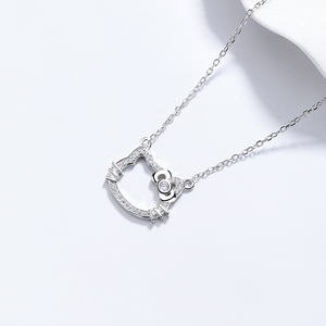 Nuova Collana in Argento 925 con Gattino Cartoon - Design Dolce e Minimalista per Ragazze e Migliori Amiche - Product Image 2